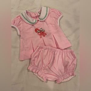 The smocking place christmas diaper set